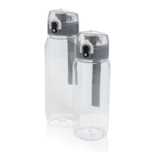 Yide lockable rPET sport bottle, 600ml - Transparent