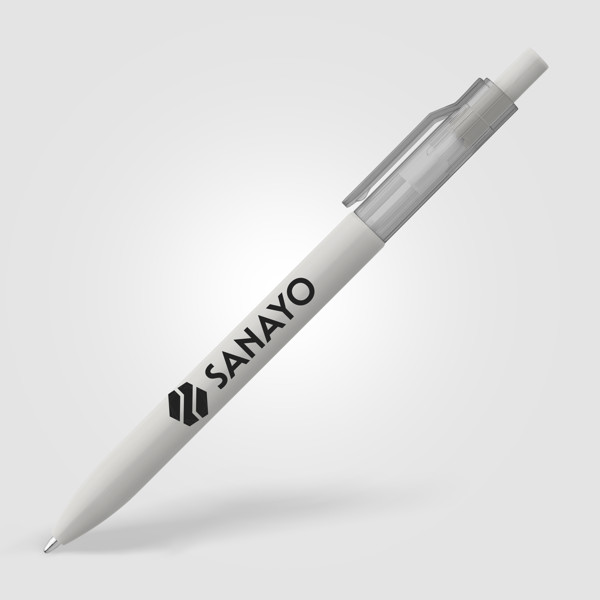 Nimbus rPET Translucent Clip Pen - Grey / 4 Color inkjet