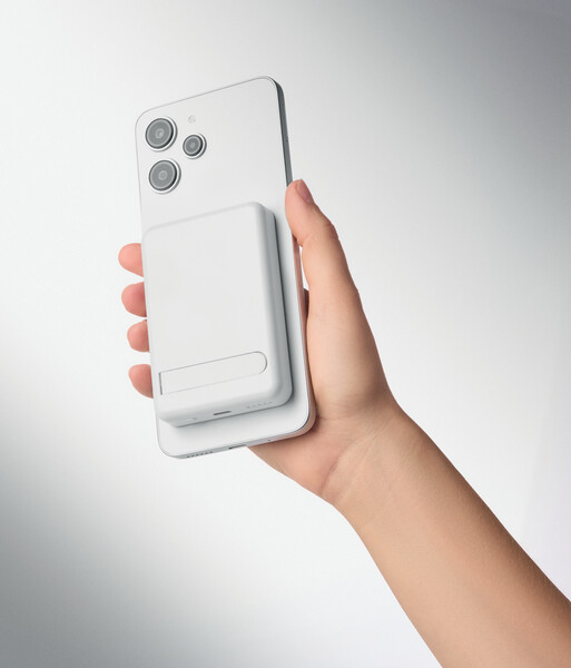 Magnetic power bank set 5000mAh Atlas - White