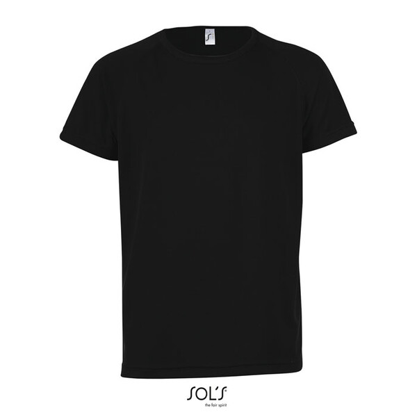 SPORTY T-SHIRT CRIANÇA 140g Sporty Kids - PretoXL