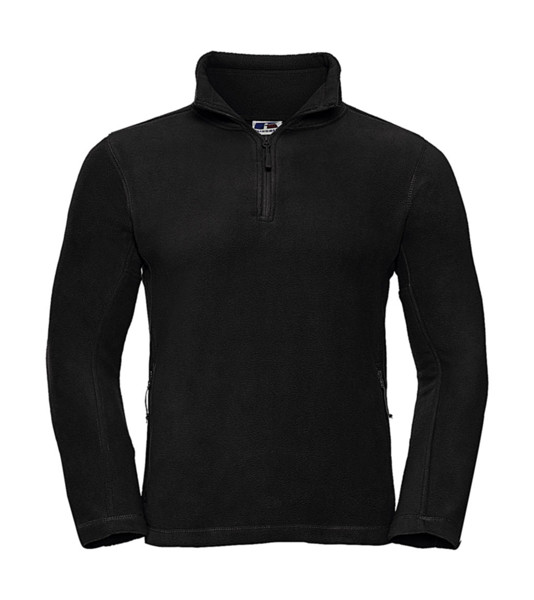 Quarter Zip Outdoor Fleece - Black / XS