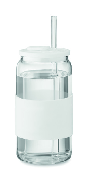 Kozarec Borosip 550 ml, borosilikatno steklo - Bela