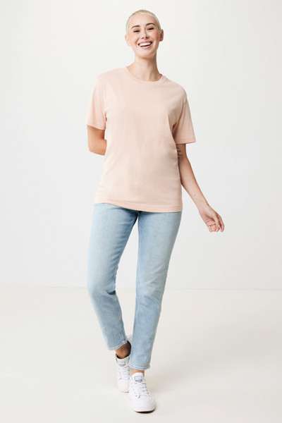 Iqoniq Kakadu relaxed recycled cotton t-shirt - Peach Nectar / XS