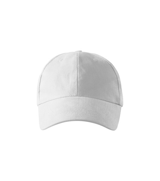Čiapka Unisex Malfini® 6P - Biela / nastaviteľná