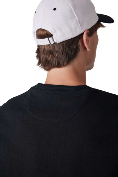 6 Panels Cotton Cap - White / Black