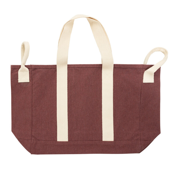 Plážová taška BEAU AWARE™ z recyklovaného plátna 400 gsm - Maroon