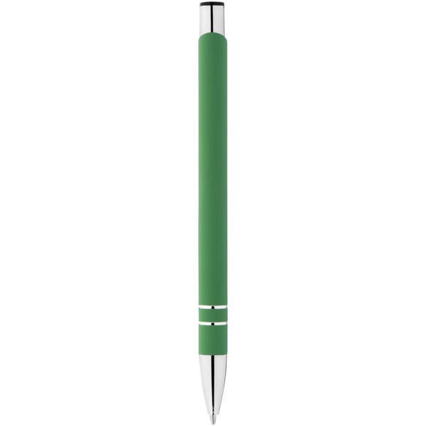 Kuličkové pero Corky s pryžovým povrchem - Zelená