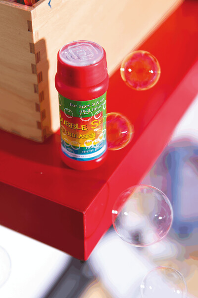 Soap bubbles, 4 colours assorted, price per piece AIR BUBBLE