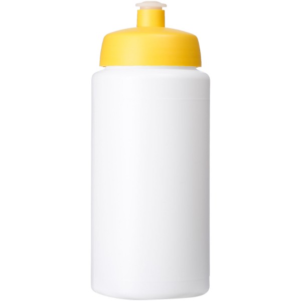 Bouteille de sport Baseline® Plus 500ml couvercle sport - Blanc / Jaune