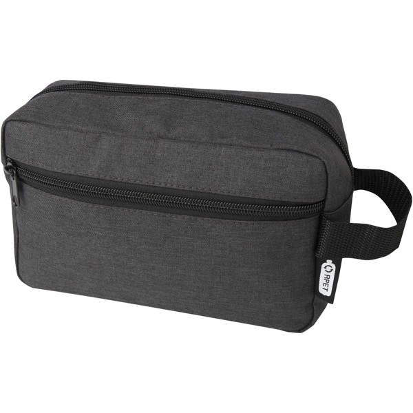 Trousse de toilette Ross en RPET certifié GRS de 1,5 L - Heather Charcoal