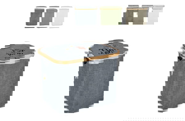 InSideOut folding basket with lid Sogne 40.5 x 33 x 30cm rPET - Ecru