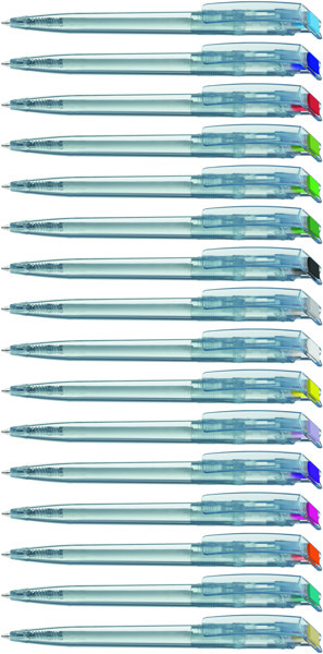 RECYCLED PET PEN transparent SG guľôčkové pero - Béžová