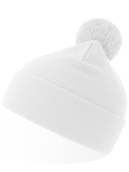 Wind-S with pompom - White