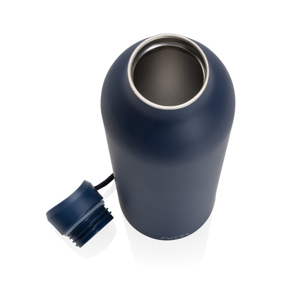 Bouteille isotherme 1L Avira Avior en acier recyclé RCS - Bleu Marine