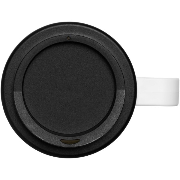 Mug isolant Americano® grande 350ml - Blanc / Noir