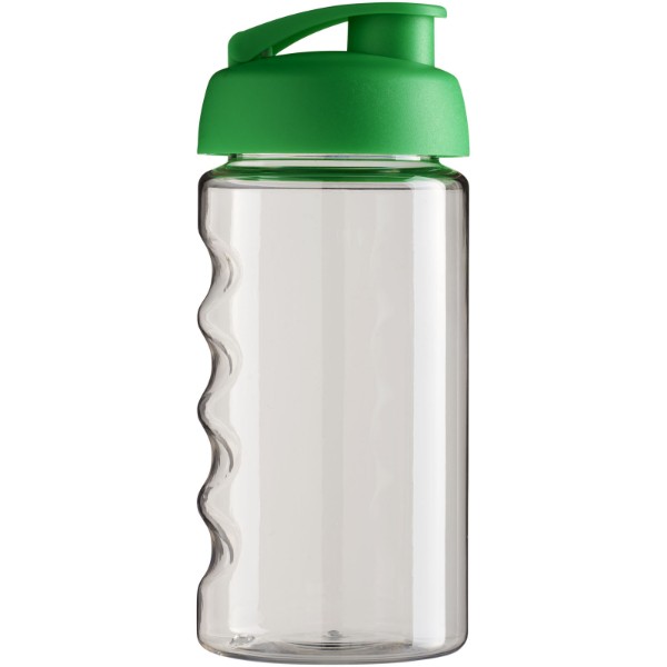 Bidon H2O Bop® o pojemności 500 ml z wieczkiem zaciskowym - Przezroczysty / Zielony