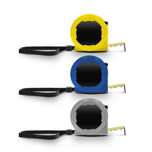 MESURE : METRE RUBAN JAUNE 5 m X 19 mm COQUE PLASTIQUE - Jaune