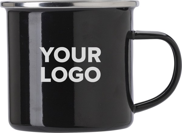 Caneca esmaltada (350 ml) Jamaal - White