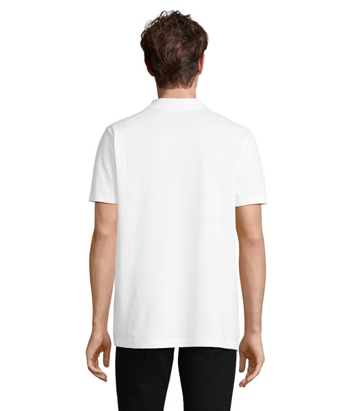 Pulse unisex polo, combed cotton - White / 5XL