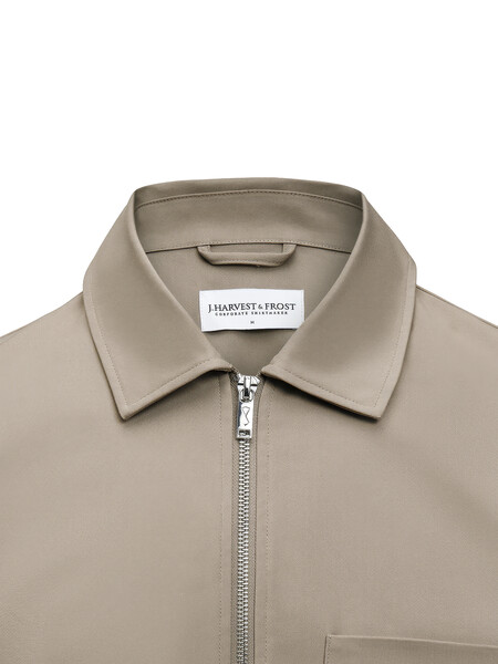 Modern Zip Overshirt Walnut XS