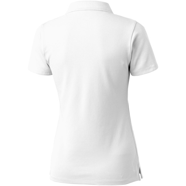 Hacker short sleeve ladies polo - White / Grey / XL
