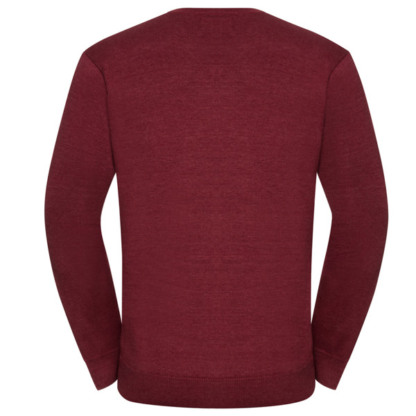 Pulôver Em Malha Homem 275G - 50% Algodão/ 50% Acrílico - Vermelho Escuro / 2XL