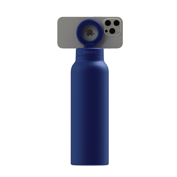Gourde 710ml avec support magnetique  RINGO Pro MagSafe® - Bleu