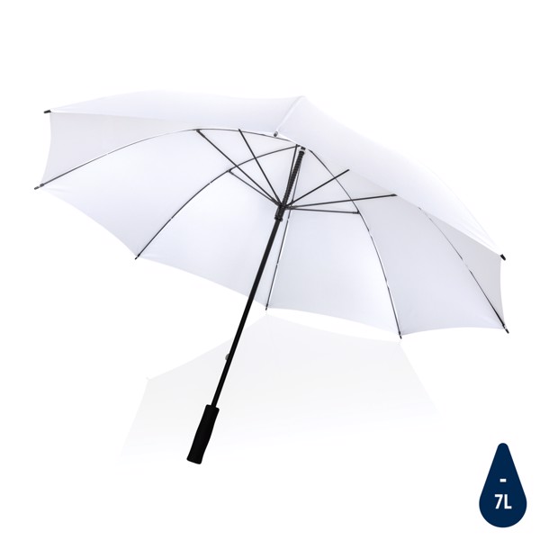30" Impact AWARE™ RPET 190T Storm proof umbrella - White