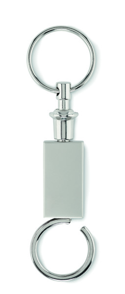 Kovinski obesek za ključe Keysplit 2v1, razmaknite