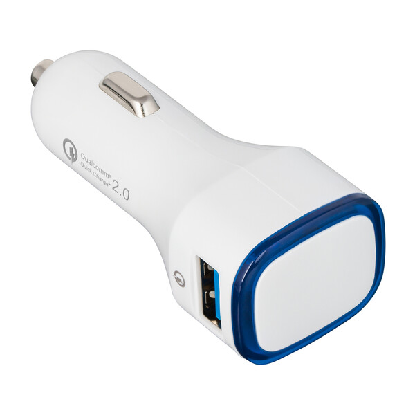 Chargeur voiture USB Quick Charge 2.0® COLLECTION 500 - bleu