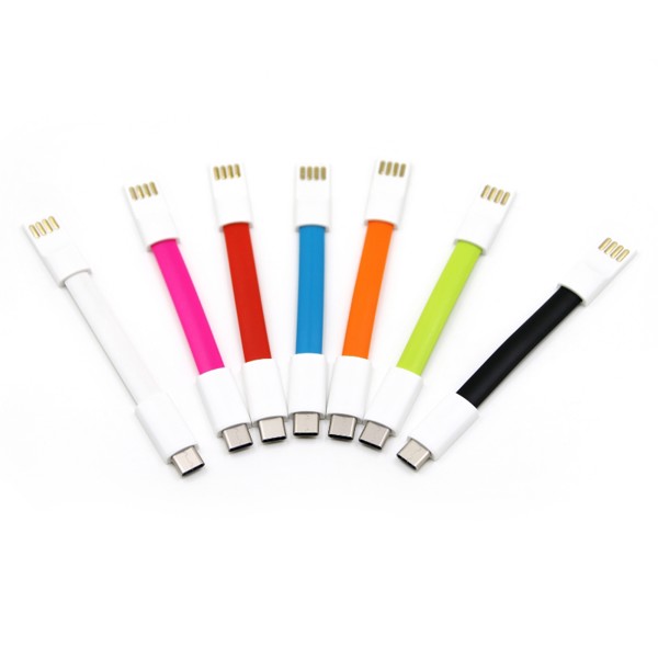 Přívěskový datový USB kabel UC026 - WHITE