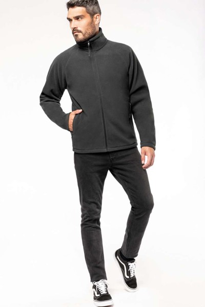 Jakna MARCO mikroflis s patentnim zatvaračem - Crna / 3XL