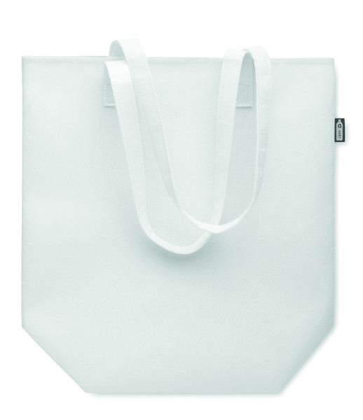 Nata RPET nakupovalna torba iz filca 420x380 mm, debeline 1 mm - Bela