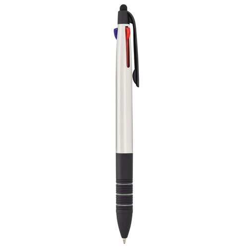 STYLO POINTEUR 3 COULEURS “YAKOV” - Blanc
