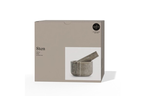 Sagaform Sten  Travertine Marble mortar - Beige