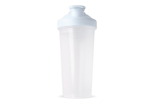 Shaker bottle 700ml, mixing grid - White