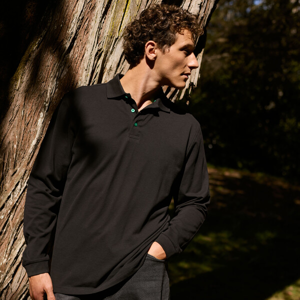 Polo manches longues homme - WHITE / L
