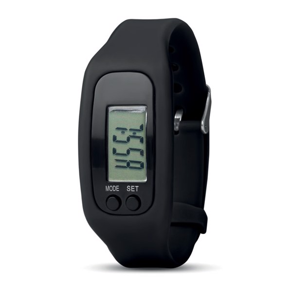 Bratara pedometer bracelet, step, calorie counter - Black