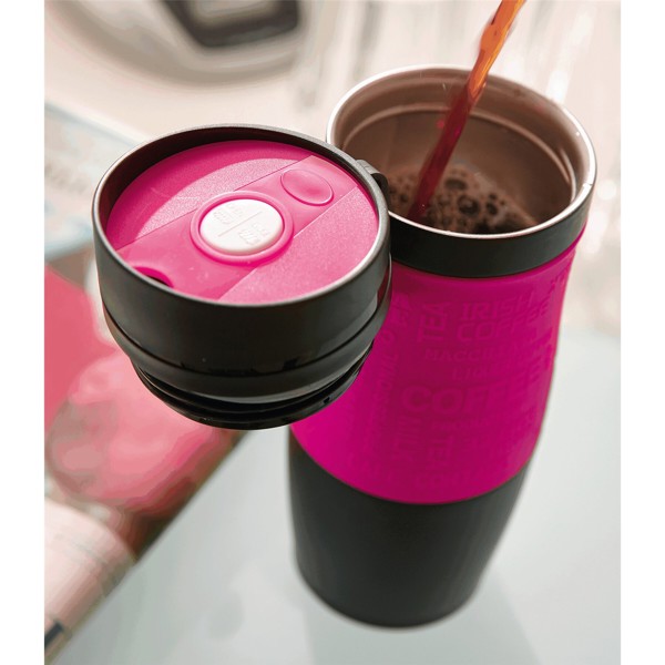 Isolierbecher Golden Dream - Magenta / Schwarz