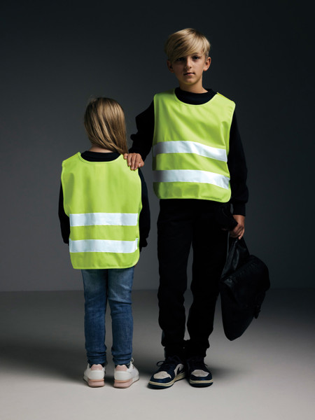 Xd Collection kids safety vest recycled PET, XS