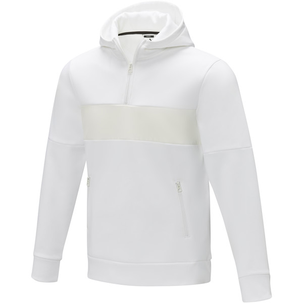 Sweat à capuche anorak à demi zip Sayan pour homme - Blanc / XL