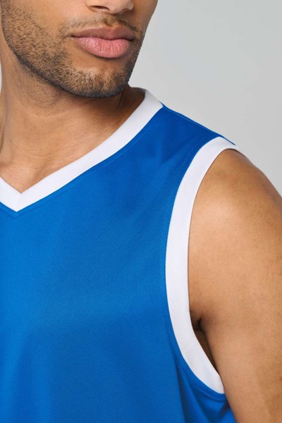 Men's Basketball Jersey - White / Black / M