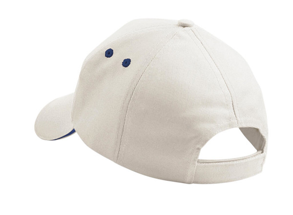Ultimate 5 Panel Cap - Sandwich Peak - Putty / French Navy / ONE SIZE