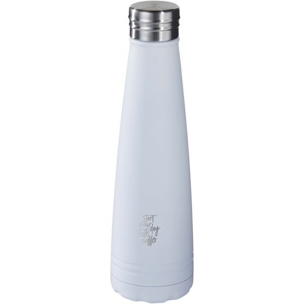 Duke 500 ml copper vacuum insulated water bottle - White