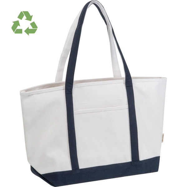 Large carrier bag made from recycled cotton HARVEY - Beige