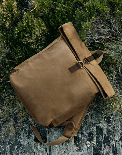 Heritage Waxed Canvas Backpack - Black / ONE SIZE