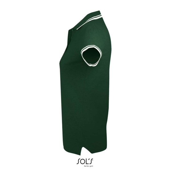 Sol's Pasadena Women - Polo Shirt - Forest Green / White / 2XL