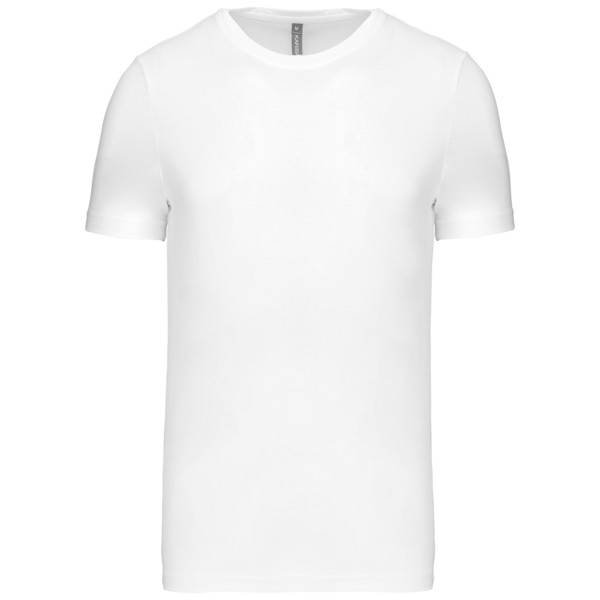 Short-Sleeved Crew Neck T-Shirt - White / L