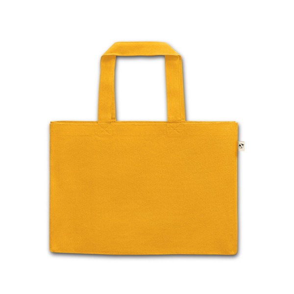 CAMDEN. Taška z bavlny (50 %), recyklované bavlny (30 %) a polyesteru (20% rPET) (280 g/m²) - Žlutá