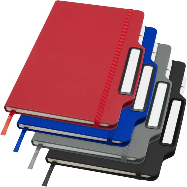 Nexus A5 Hardcover Notizbuch mit Kugelschreiber und Bleistiftset (schwarze Mine) - grau